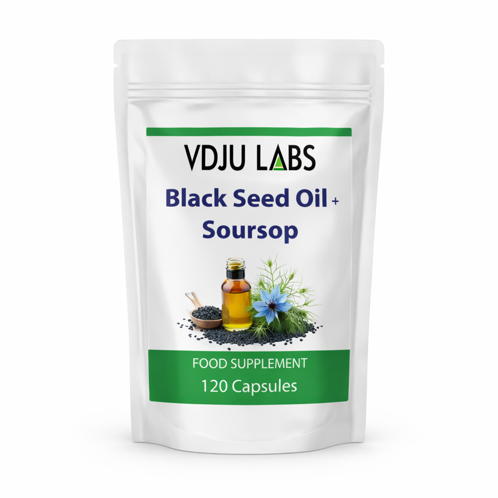 Black Seed Oil + Soursop Food Supplement Capsules