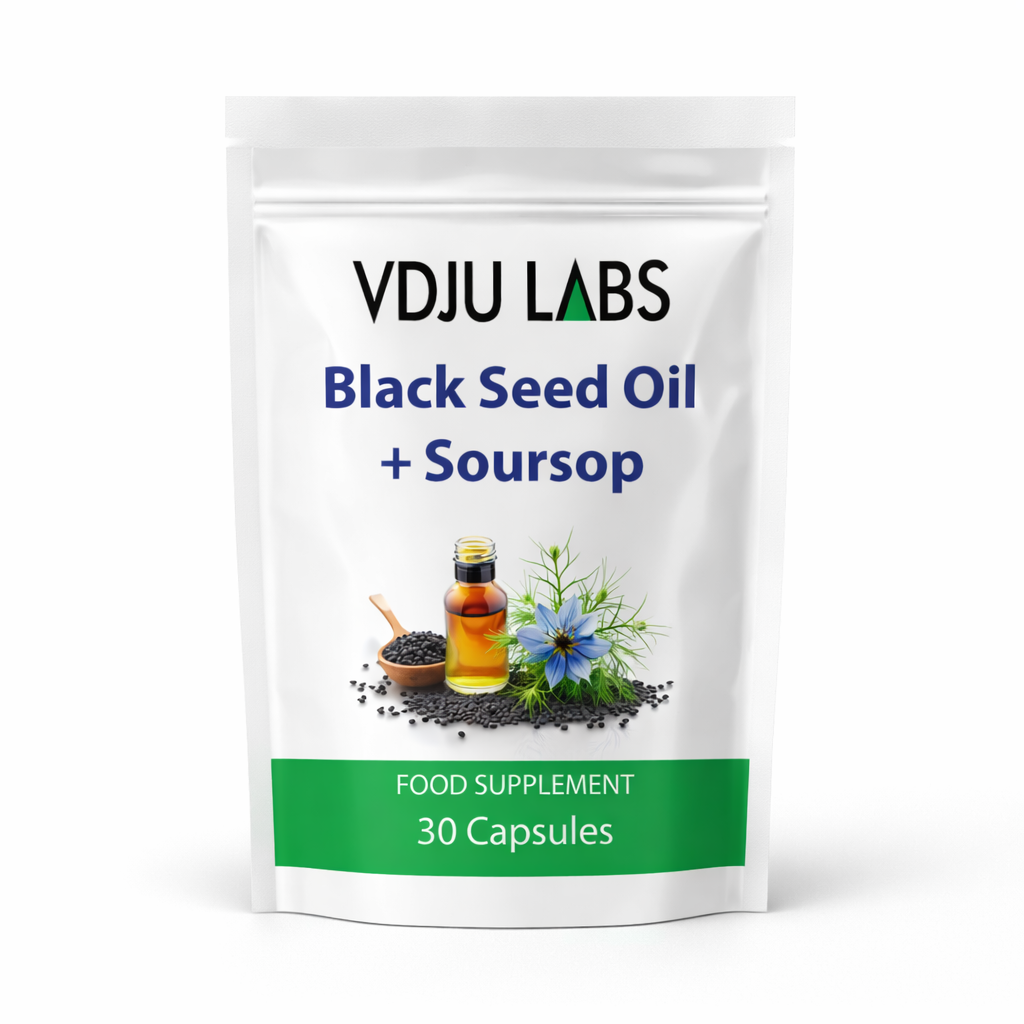 Black Seed Oil + Soursop Food Supplement Capsules