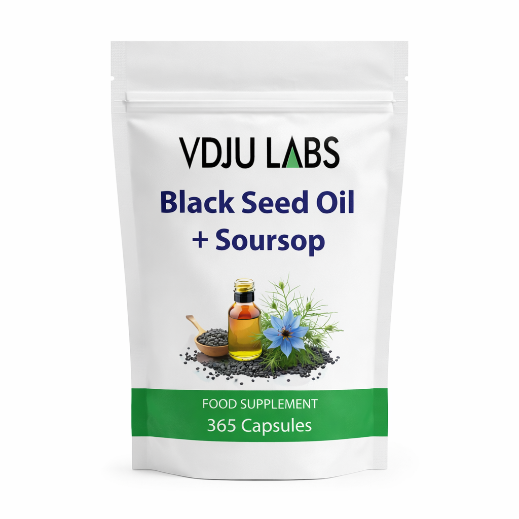 Black Seed Oil + Soursop Food Supplement Capsules