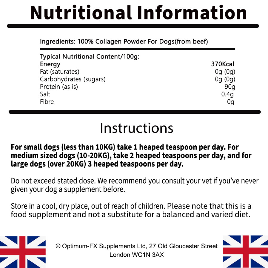 Collagen for Dogs – Beef Powder