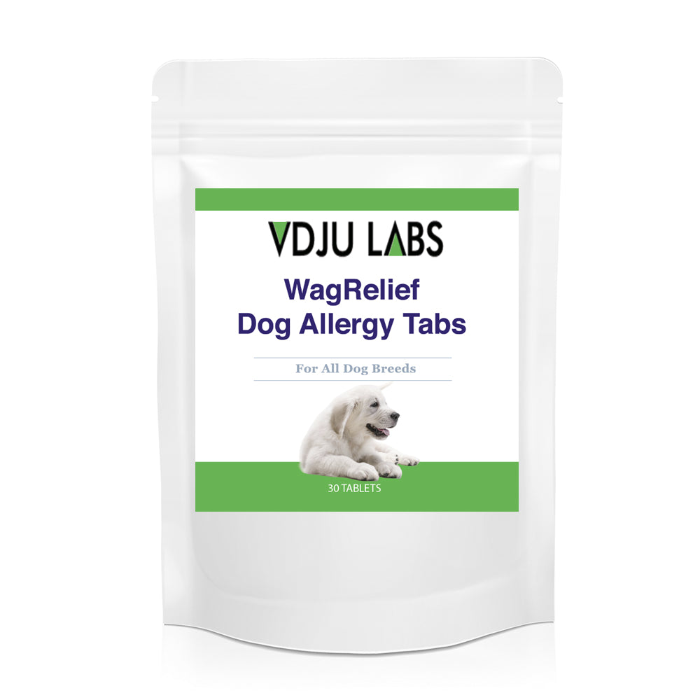 WagRelief Dog Allergy & Itch Support Tablets – Green Lipped Mussel & Quercetin