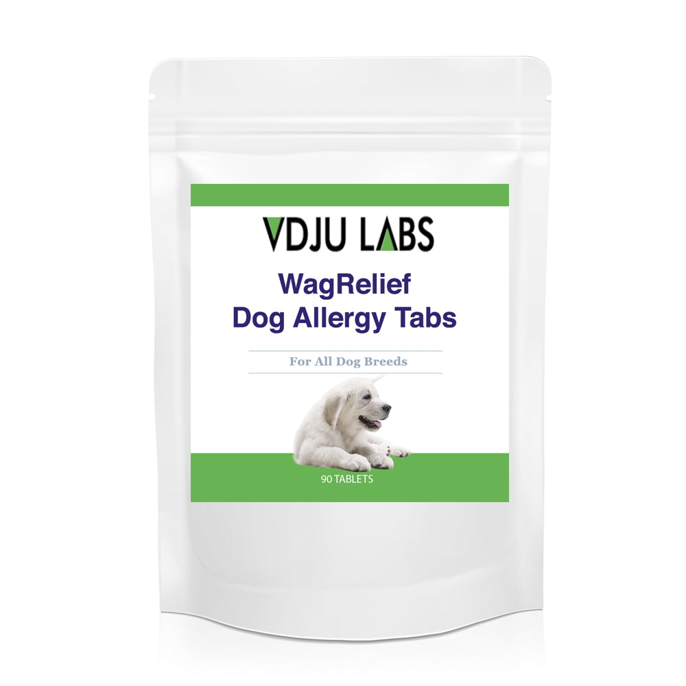 WagRelief Dog Allergy & Itch Support Tablets – Green Lipped Mussel & Quercetin
