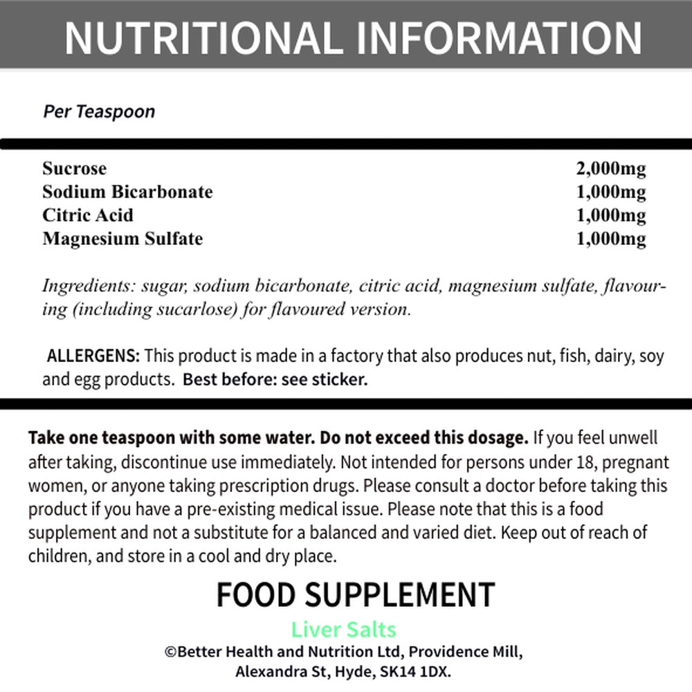 Old Henry’s Liv-Salts Traditional Recipe Food Supplement
